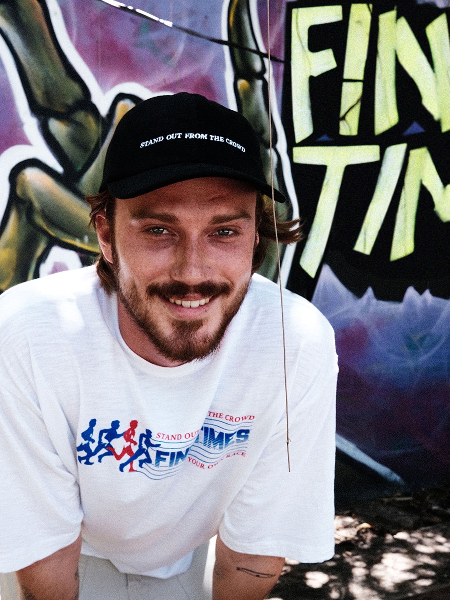 "Race Tee" in White