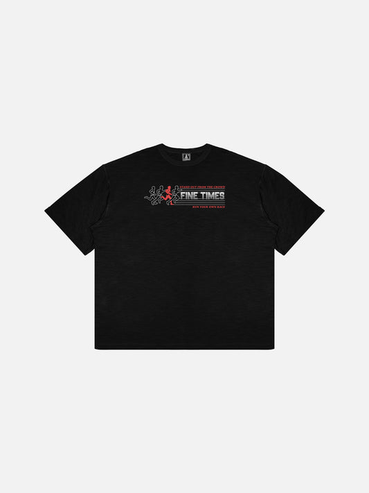 "Race Tee" in Black