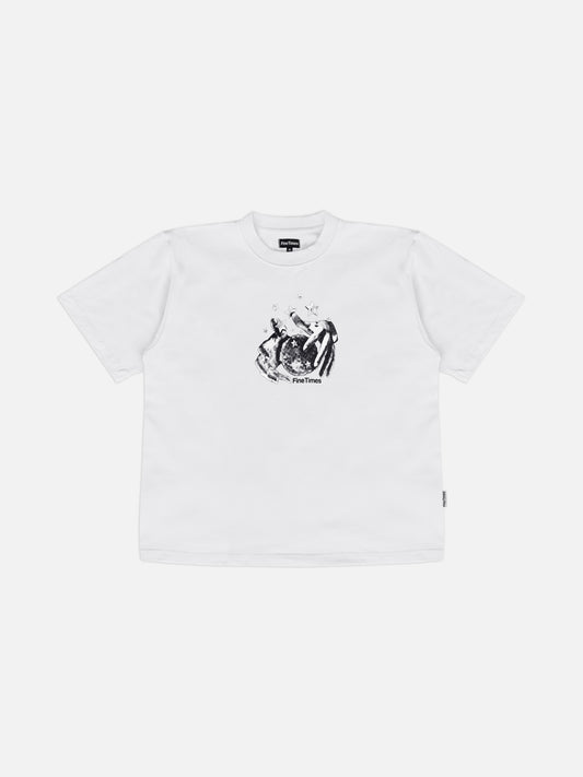 "World Tee" in White