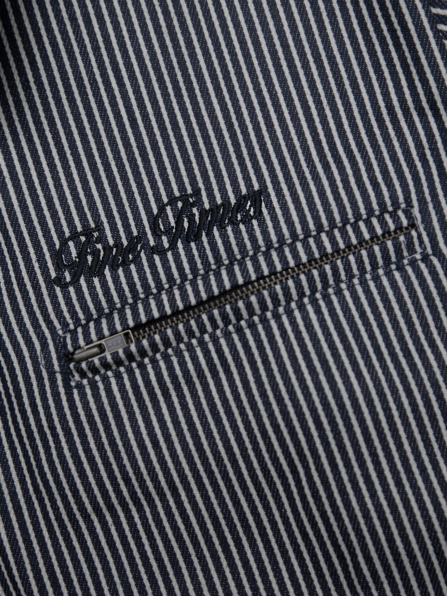 "Worker Jacket" in Hickory Denim Pinstripe