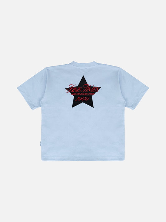 "Star Tee" in Light Blue