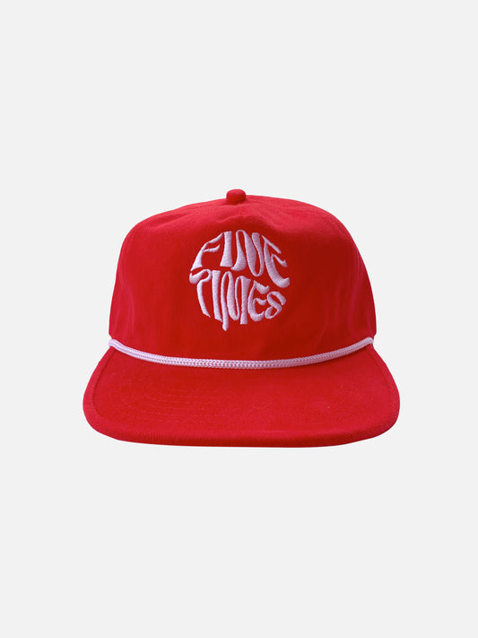 "Stamp Logo Hat" in Red